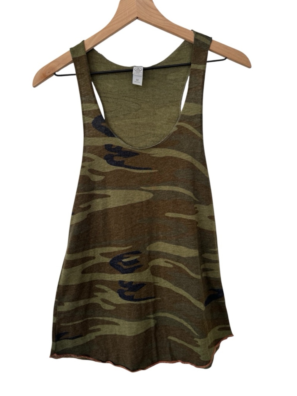 Alternative Olive & Brown Camo Scoop Tank Top